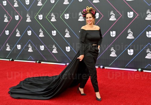 Maria Toledo Arrives for the Latin Grammy Awards in Las Vegas