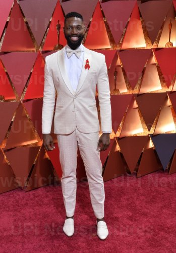Tarell Alvin McCraney arrives for the 89th annual Academy Awards in Hollywood