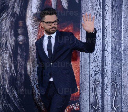 Dominic Cooper attends the "Warcraft" premiere in Los Angeles