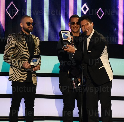 Latin Artist Chino, Daddy Yankee and Nacho  at the 2016 Premios Tu Mundo Show