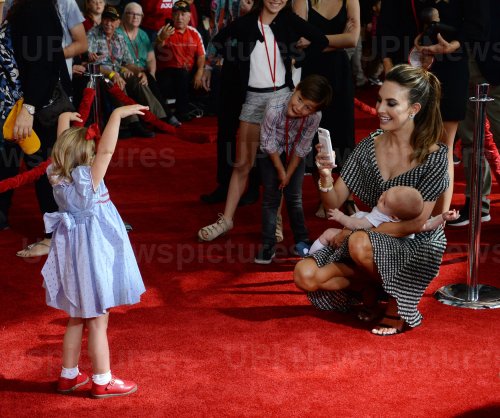 Elizabeth Chambers attends the "Cars 3" premiere in Anaheim, California