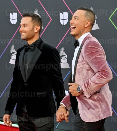 Renato Pérez and Luis Sandoval Arrive for the Latin Grammy Awards in Las Vegas