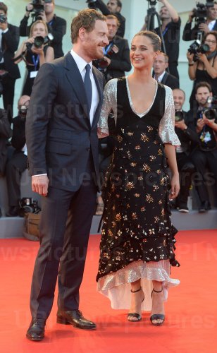 Alicia Vikander and Michael Fassbender attend the premiere of The Light Between Oceans at the 73rd Venice Film Festival in Venice