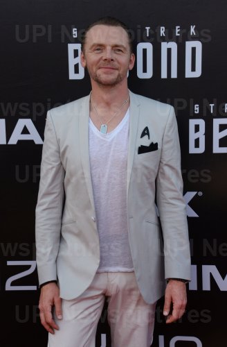 Simon Pegg attends the "Star Trek Beyond" premiere in San Diego