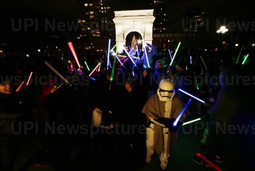 NYC Star Wars Lightsaber Battle at Washington Square Park