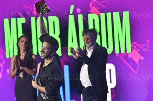 Camilo Accepts Award at the Latin Grammy Awards in Las Vegas