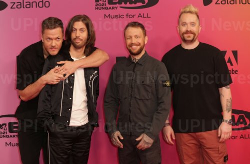 Imagine Dragons attends the MTV Europe Music Awards in Budapest
