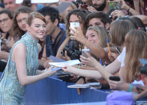 Emma Stone at the premiere for La La Land at the 73rd Venice Film Festival in Venice