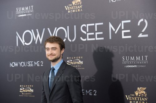 Daniel Radcliffe arrives at the "Now You See Me 2" World Premiere