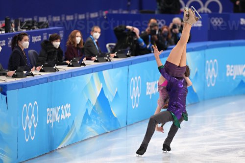 Figure Skating Ice Dance Rhythm competition at the Beijing 2022 Winter Olympics