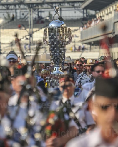The Borg-Warner Trophy at the Indianapolis Motor Speedway