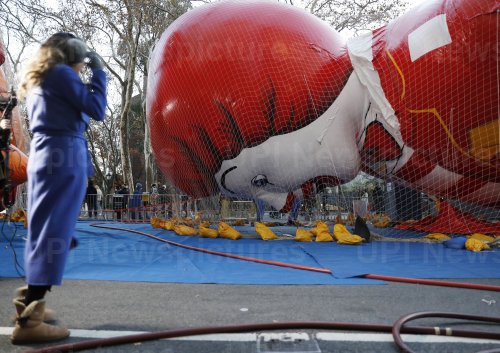 Preparations for the 94th Macy's Thanksgiving Day Parade