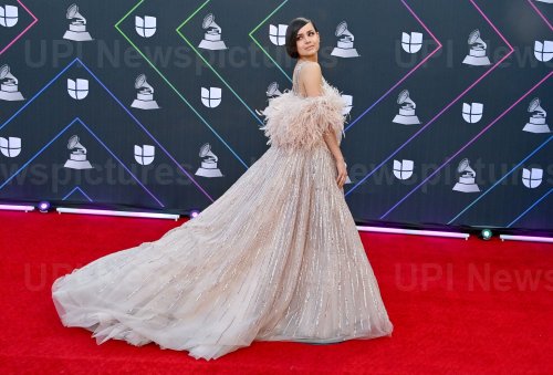 Sofia Carson Arrives for the Latin Grammy Awards in Las Vegas
