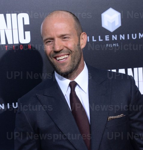 Jason Statham attends the "Mechanic: Resurrection" premiere in Los Angeles
